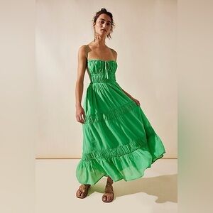 Free People Taking Sides Maxi | Green | Size M